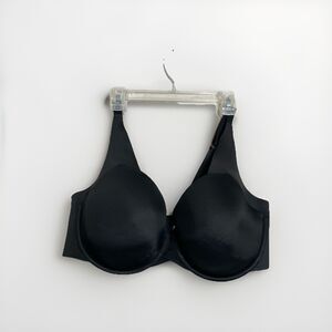 CACIQUE - WOMEN'S 38DDD BLACK LIGHTLY LINED UNDERWIRE MAX COVERAGE BRA